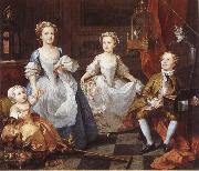 William Hogarth Famijen Graham children oil on canvas